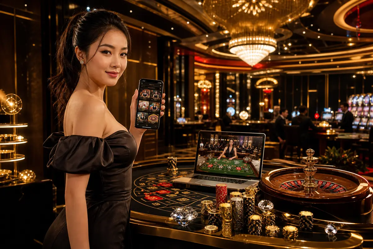 m7slot Live Dealer Baccarat စားပွဲ တိုက်ရိုက်ထုတ်လွှင့်